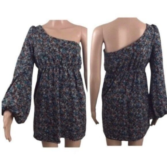 Judith March one bell sleeve one sleeveless sleeve floral dress size small - Picture 3 of 7